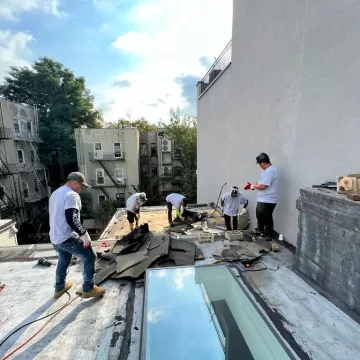 after inspection removing old roof and checking if it has some more damage or not.